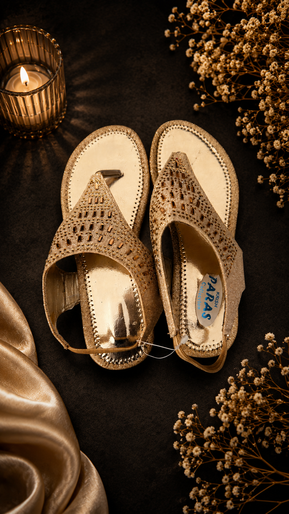 Gouden Dames Sandalen maat 37– Elegant & Comfortabel - Afbeelding 4
