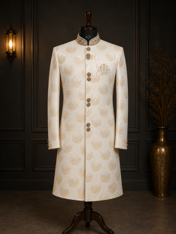 Ivory Gold 070 – Luxe Sherwani.