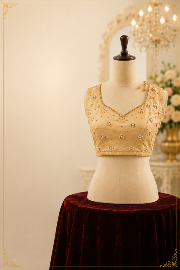 Crop Top met Transparante Mesh Hals – Elegant & Trendy