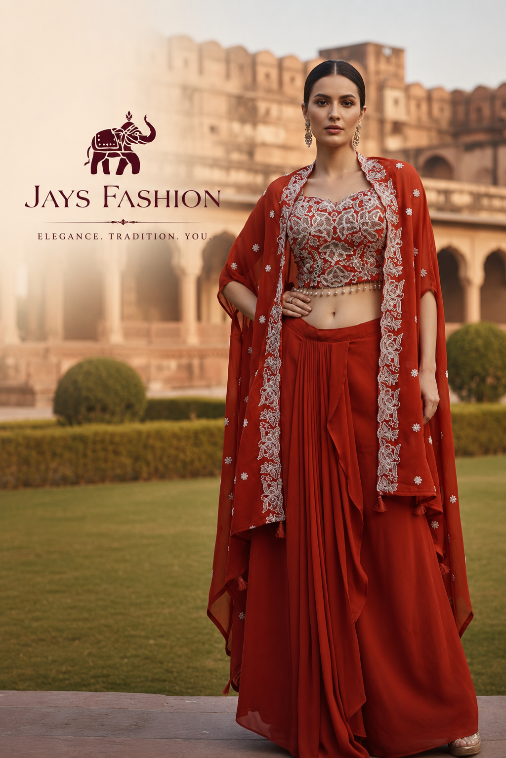 Paarse Lehenga Set met Luxe Borduursel - Afbeelding 10