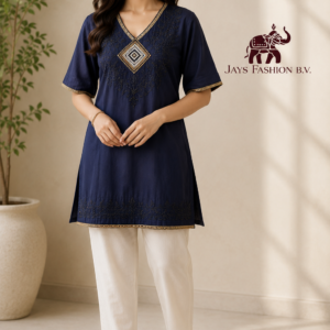 Zwarte Kurti – Elegante Dames Tuniek