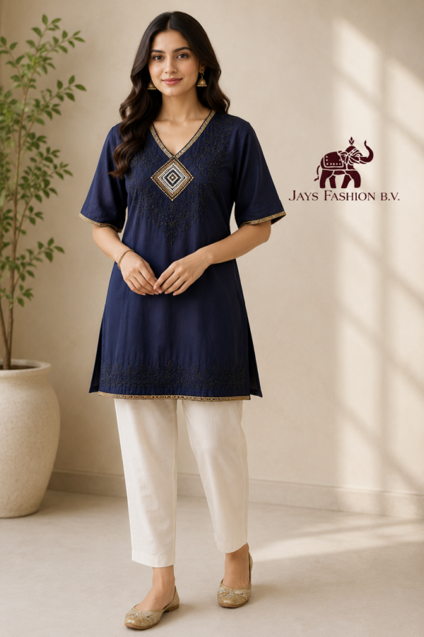 Zwarte Kurti – Elegante Dames Tuniek